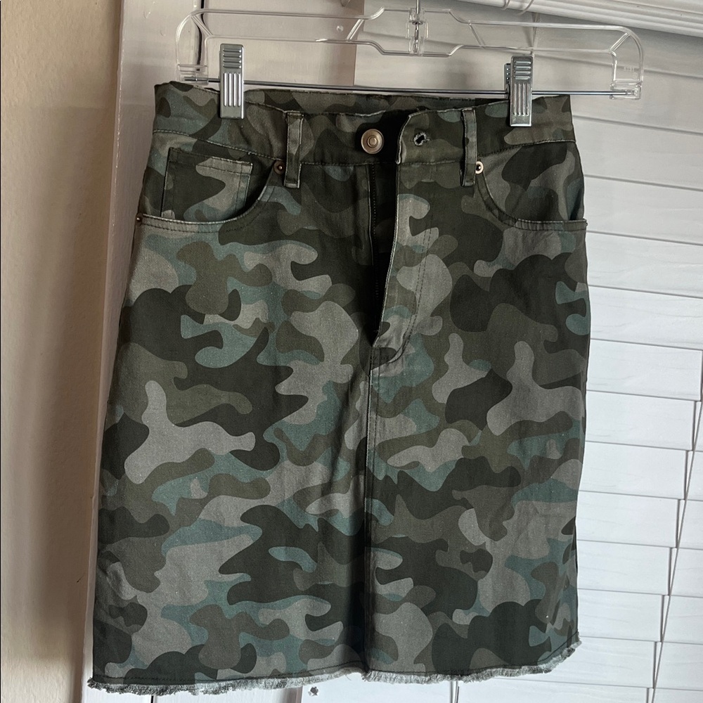 K Jordan Camouflage Patterned Skirt